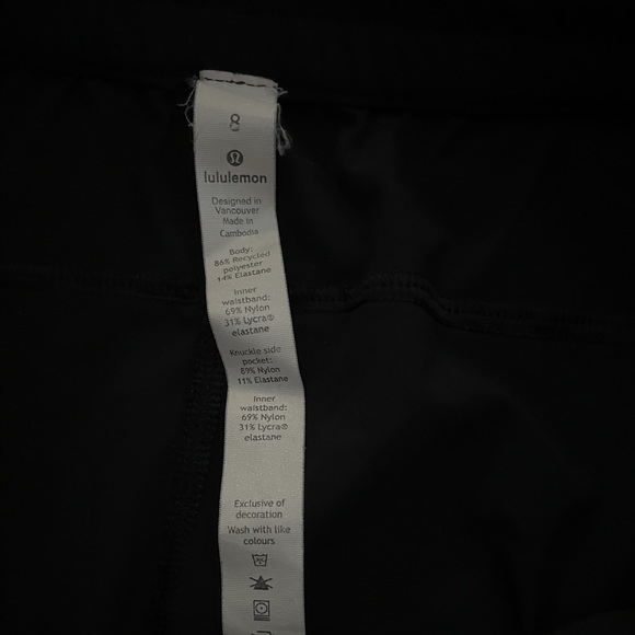 Black lululemon shorts - Picture 2 of 3
